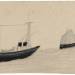 Two-Funnel Steamboat amongst Three Sailing Boats